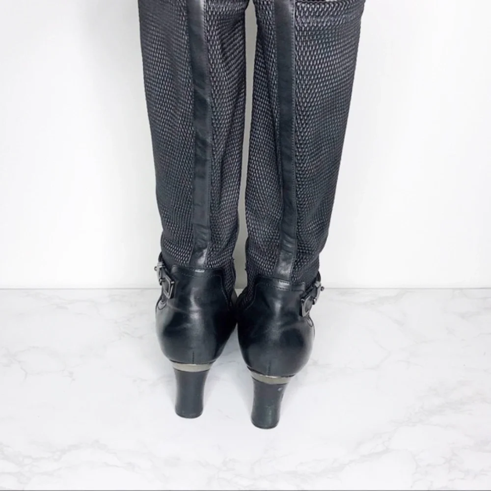 Blondo Black Leather Riding Boots Size 11 - Picture 5 of 8